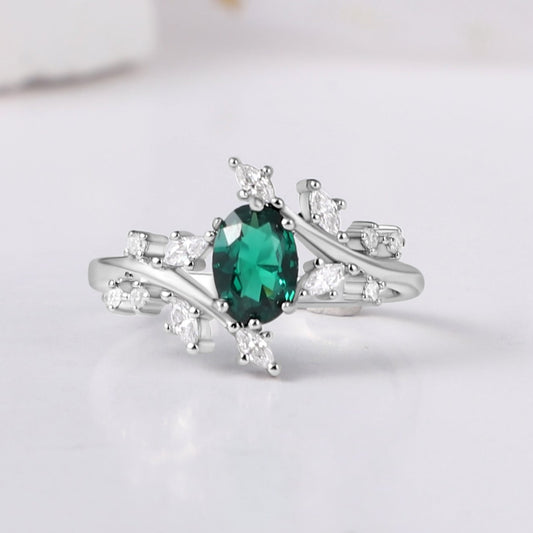 Natural Paraiba 925 Silver Ring for Her