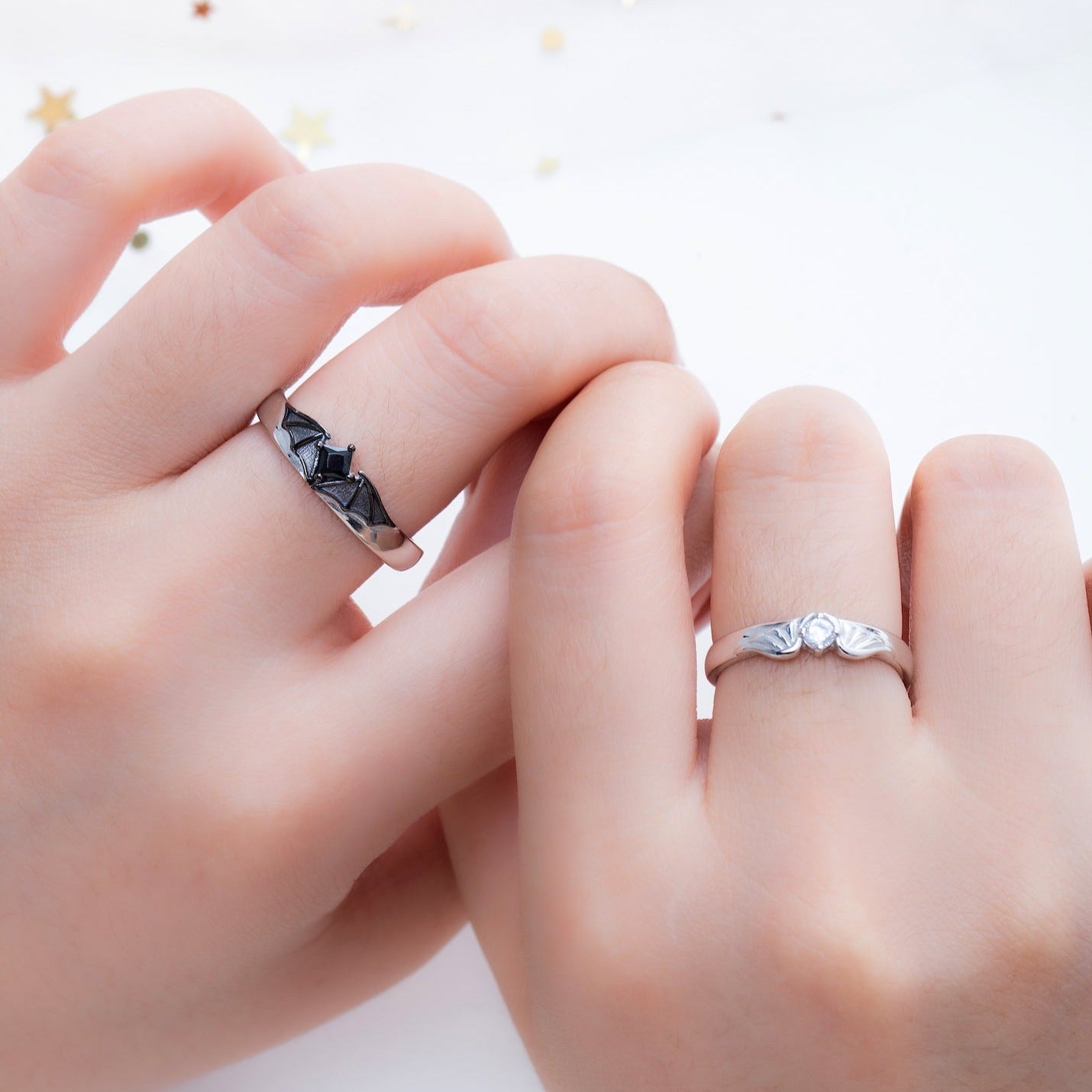 Promise Rings For Couples | Princess Knight Silver Couple Rings | Avijewelry