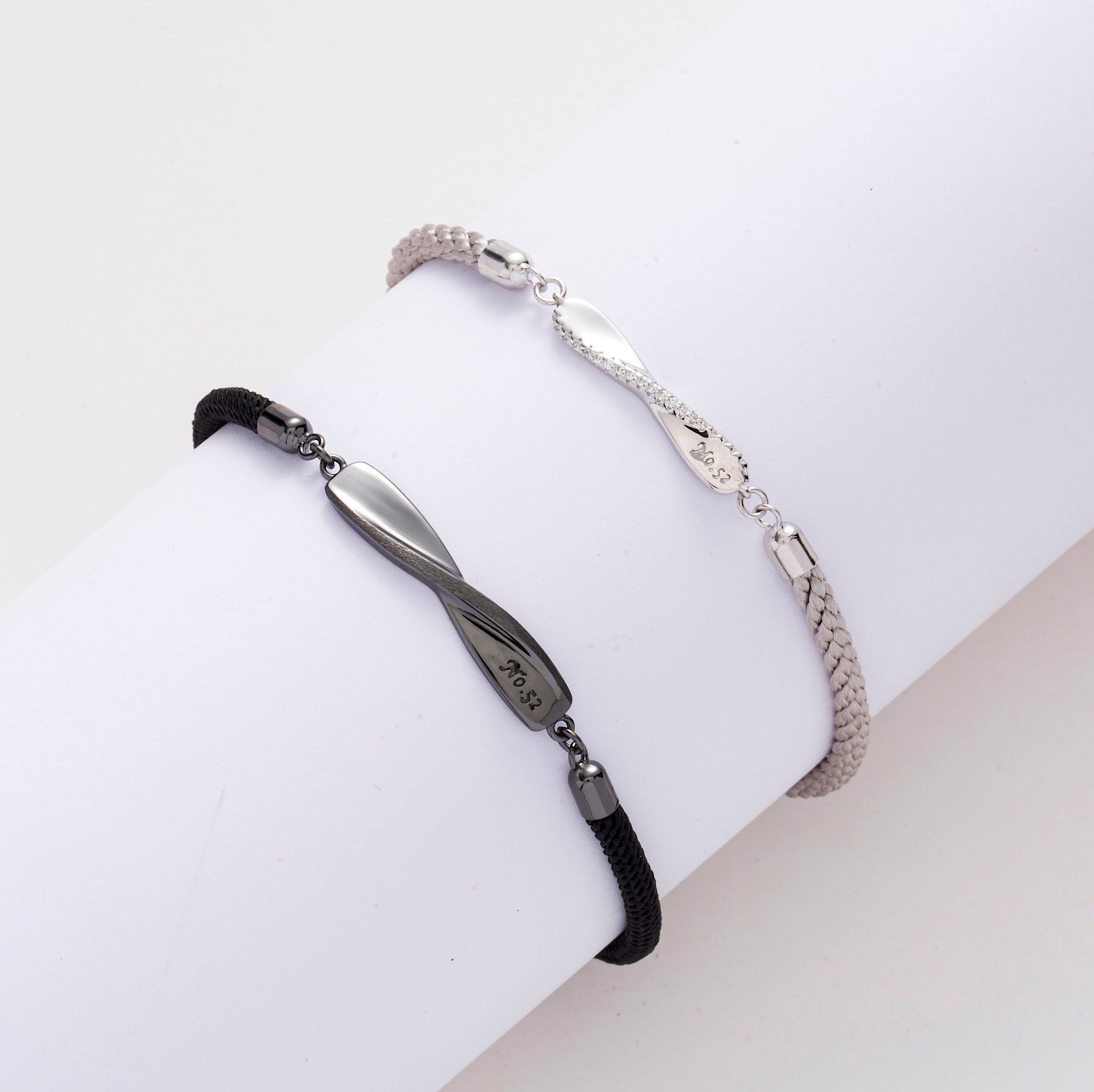 Silver Lockit Beads Bracelet, Silver and Black Polyester Cord - Jewelry -  Categories | LOUIS VUITTON ®